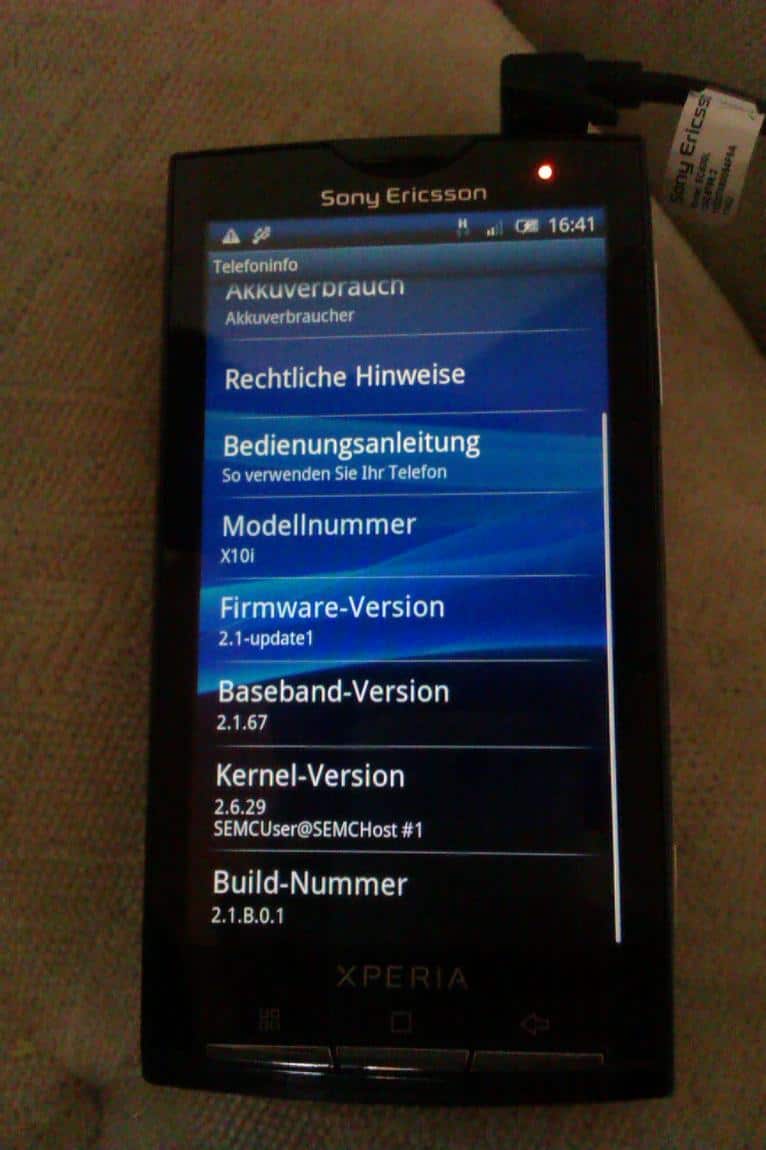 Sony Ericsson Update Xperia X10 Mini Android
