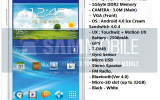 Samsung Galaxy Player Specs