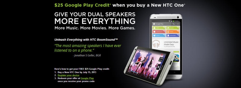 HTC One Promo Banner