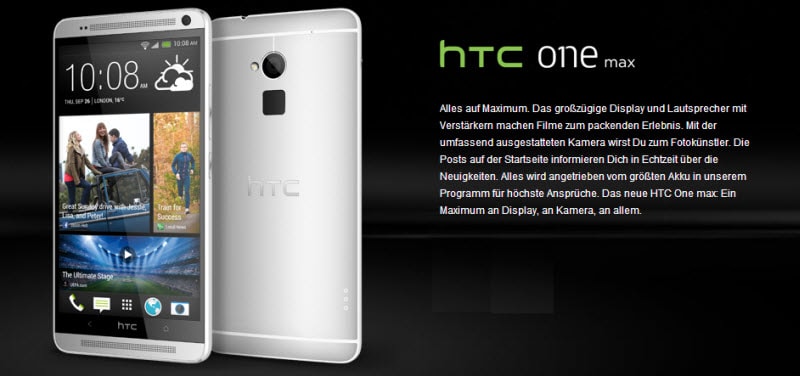 HTC One Max Banner