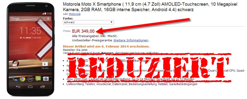 Motorola Moto X Preis