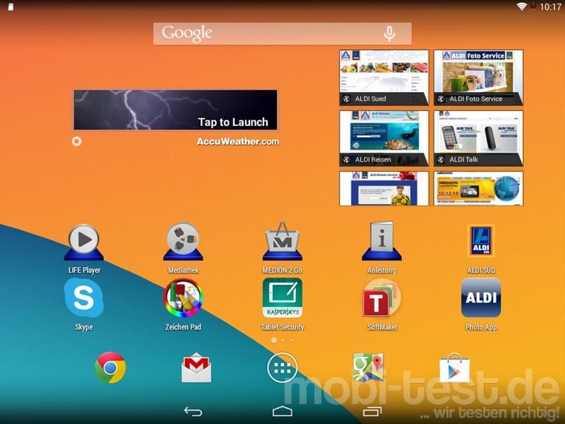 Medion Lifetab S7852 Screenshot