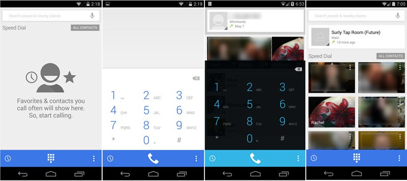 Android 4.4.3 KitKat Dialer