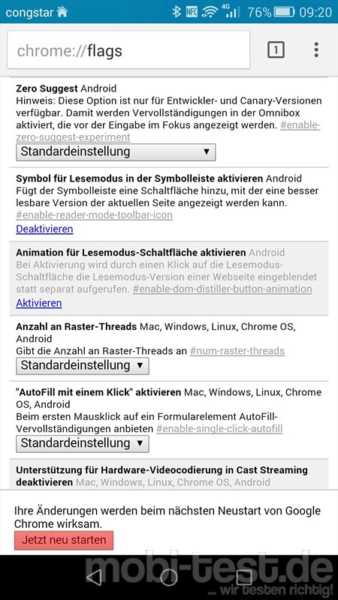 Android Chrome Lesemodus (2)