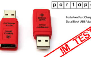 PortaPow Fast Charge + Data Block USB Adaptor Banner