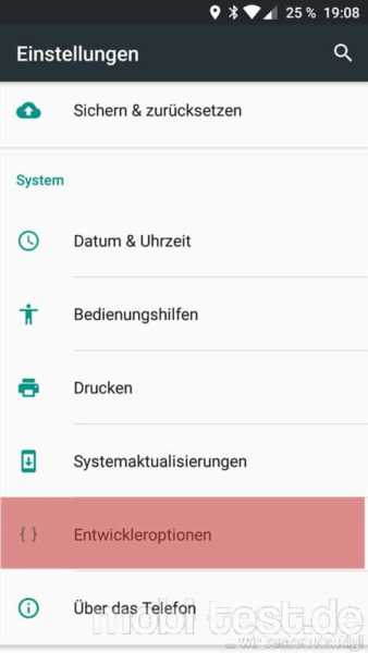 Entwickleroptionen freischalten (4)