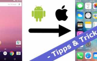 Android zu iOS umziehen Anleitung Banner