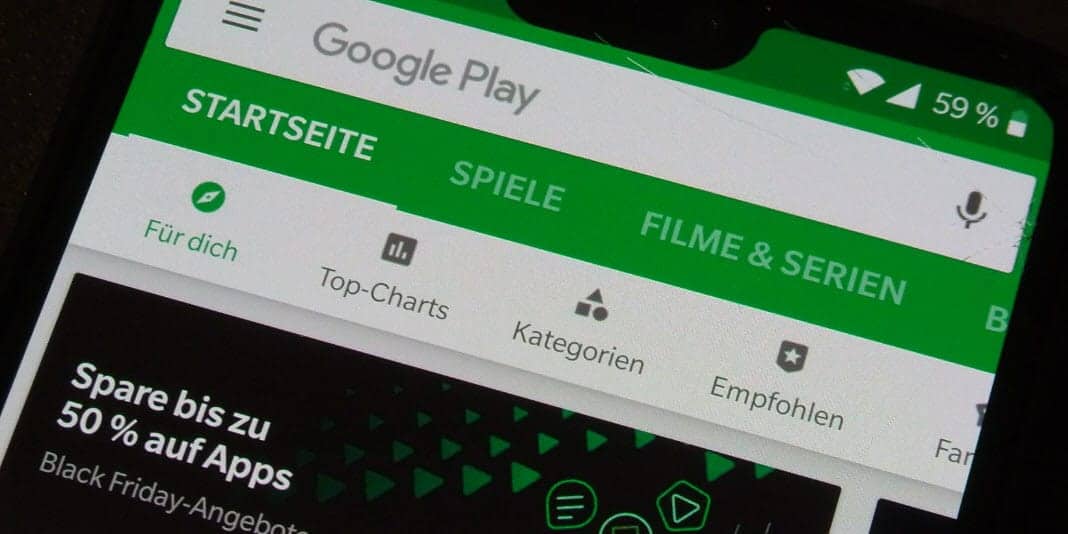 Google Play Sicherheitslücke Banner