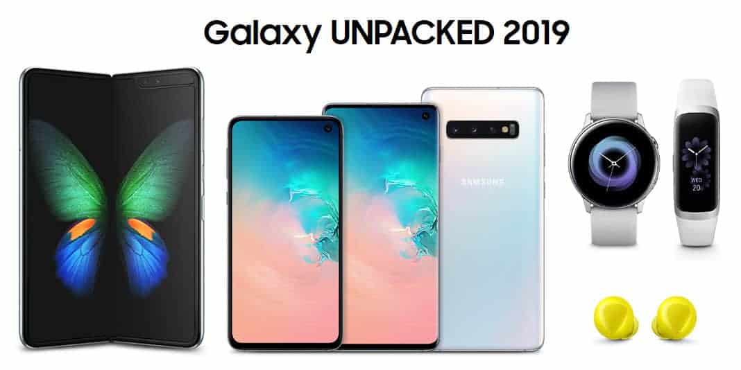 Samsung Galaxy Unpacked 2019 Samsung Galaxy S10 Samsung Galaxy Fold Test Banner