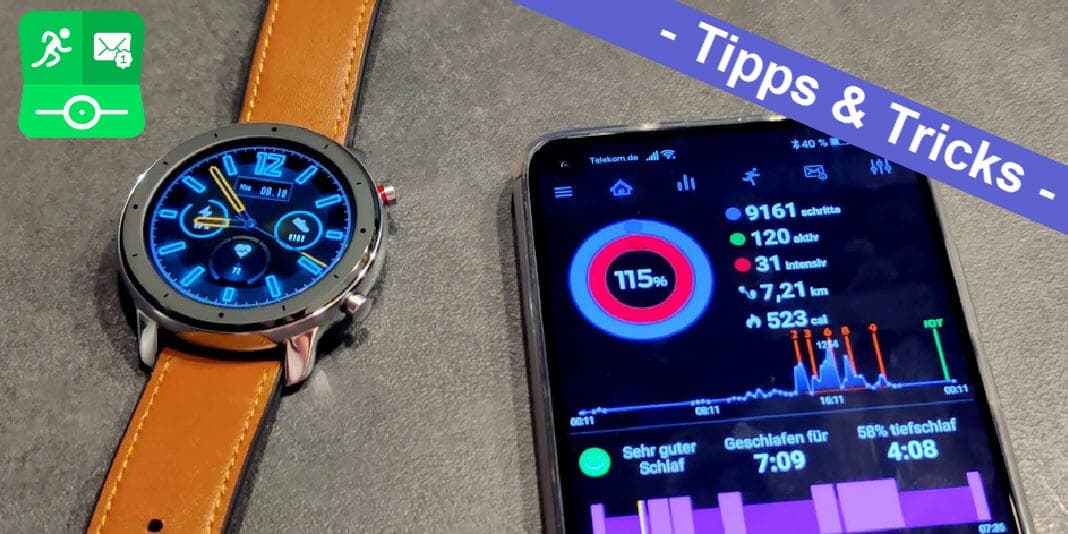 Amazfit GTR Test Notify Fitness App Update Verbindung Watchface Anleitung Tipps Tricks Banner