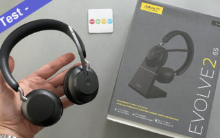 Jabra Envolve2 65 Stereo Mono Test Kaufen Preis Deutschland Update Amazon iPhone Apple iOS Android Vergleich Anleitung Reset App ANC aptX NFC Windows Mac Software verbinden Banner