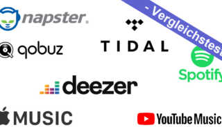 Napster Spotify Amazon Music Youtube Music Apple Music Tidal Qobuz veergleich Preise Daten Banner