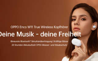 Oppo Enco W11 TWS Headset Test Kaufen Preis Deutschland Update Amazon Vergleich aptX HD Reset Anleitung ANC Banner