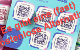 Tile Lost and Founds Labels QR Code GPS Tracker Alternative kostenlos gratis diy selbst erstellen gestalten Banner