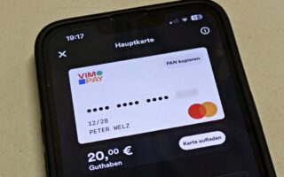 VIMpay Erfahrungen virtuelle Kreditkarte Google Pay Apple Pay Schufa Banner