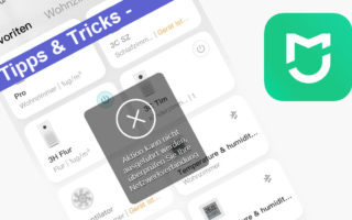 Xiaomi Home App Fehler Verbindung Aktion kann nicht ausgeführt werden,überprüfen sie Ihre Netzwerkverbindung Offline keine Verbindung Banner