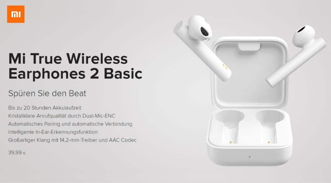 Xiaomi Mi True Wireless Earphones 2 Basic Test Kaufen Preis Deutschland Update Amazon Saturn Amazon Media Markt Daten Release Vergleich aptX HD Reset Anleitung ANC Banner