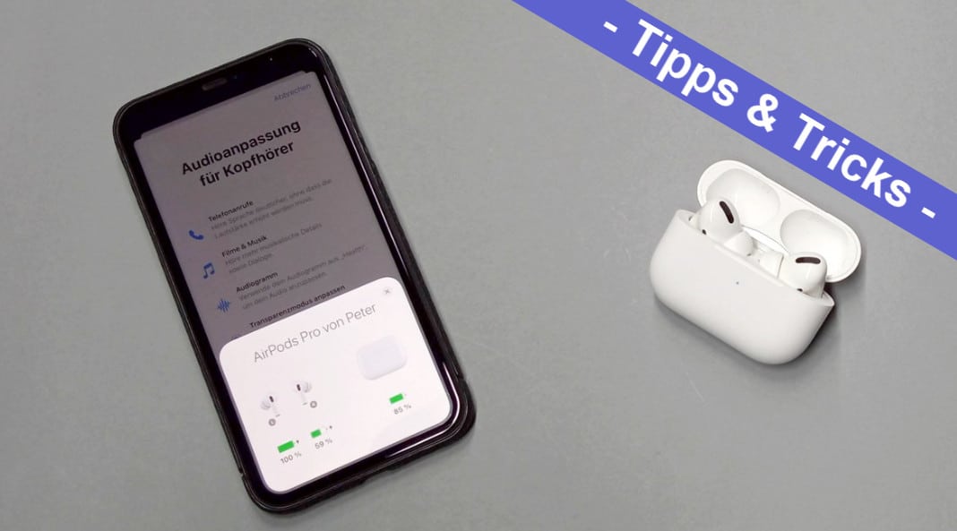 iPhone AirPods Pro Headset Klang verbessern Test AirPods Max Audio Equalizer Audiogramm Hörtest Anleitung How-To lauter machen_Banner